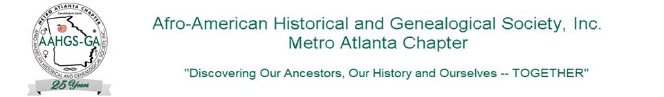 Logo for AAHGS Metro Atlanta Chapter